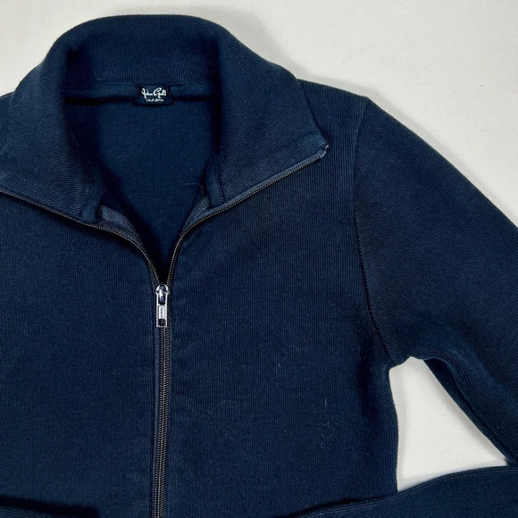 Brandy Melville Cropped Ribbed Zip Up Jacket - Picture 5 of 7